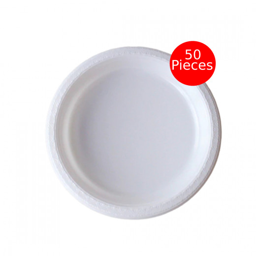 Noor plastic plates 18 cm economy 50 pcs