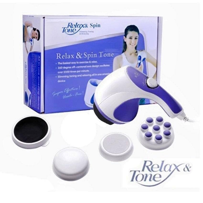 Relax & Spin Tone The easiest way to exercise & relax. 360 degree off-centered axis Design oscillates...