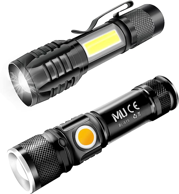 Heavy duty, ultra bright aluminum alloy flashlight that has 6 different 5000 lumens features.