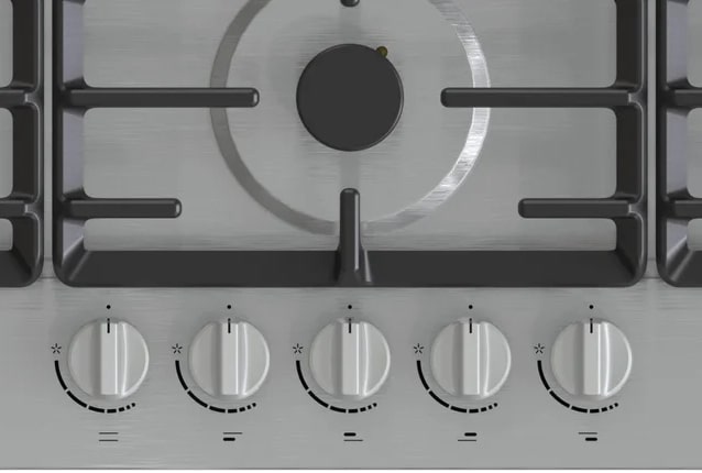 Goronya Gas Cooker 90 cm. Heavy Grids - Stainless Steel
