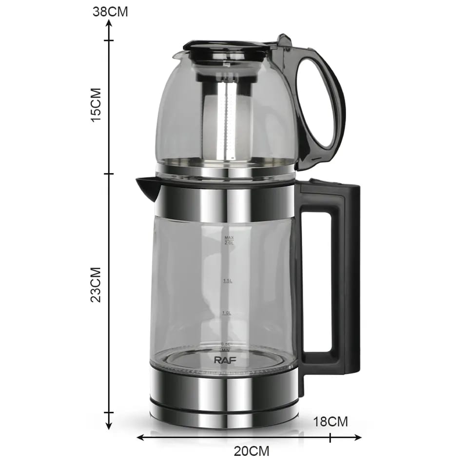 Stainless Steel Electric Double Boiler with 360 Degree Rotating Base