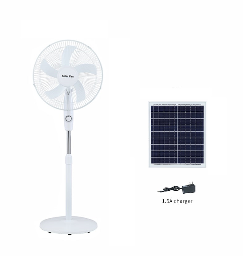 Solar powered fan 12 Inch Rechargeable