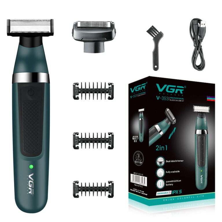 Easily shave and smooth with the VGR 393 Dual Shaver Head