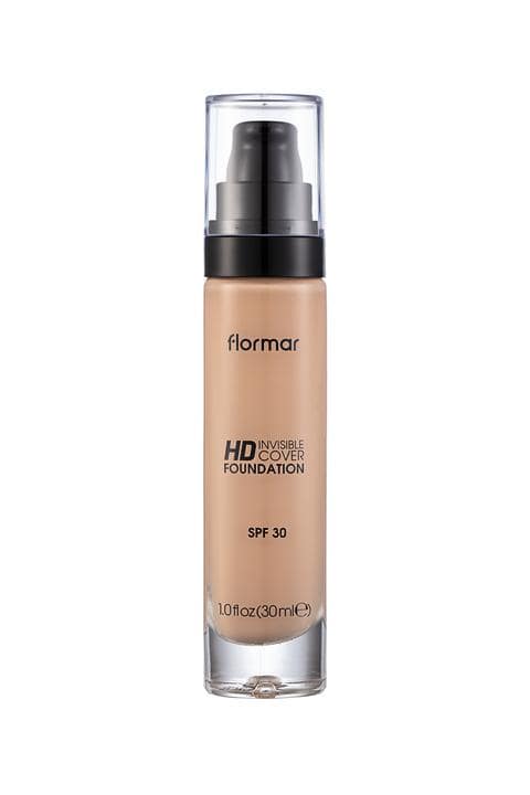 Invisible Cover HD Lightweight & Semi Glossy Finish Foundation - Light Ivory