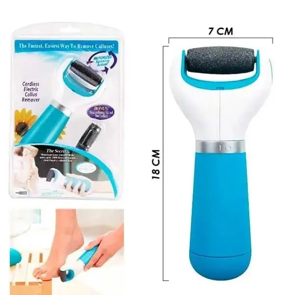 Peeling device and removing dead and rough skin from the feet within seconds