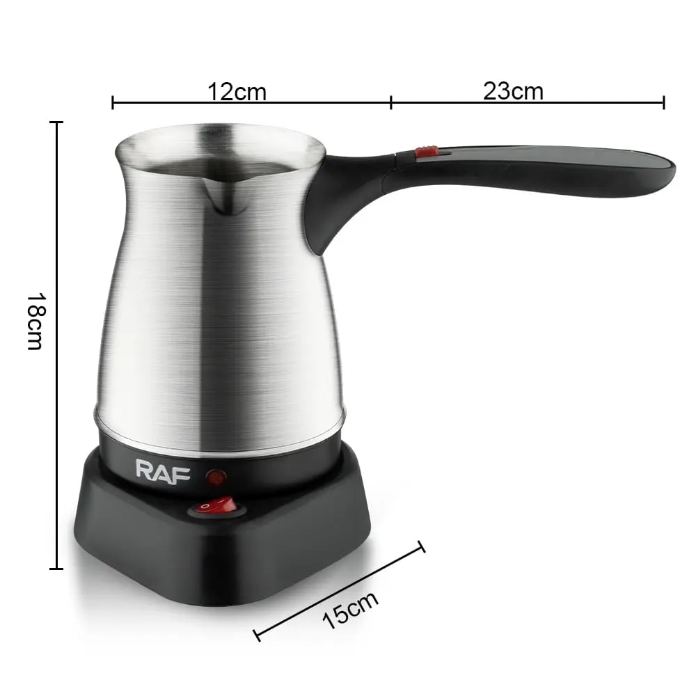 RAF Cross-Border Turkish Coffee Pot With Handle Stainless Steel Electric Coffee Maker Kettle 500ml