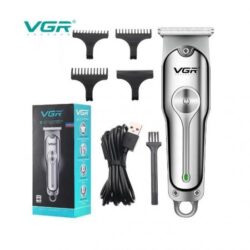 VGR V-071 Stainless Steel USB Charging Hair Shaving machine with 3 combs