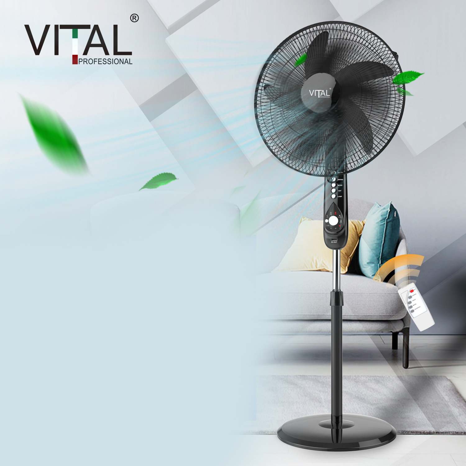 Vital 6 in 1 stand fan 18 inch
