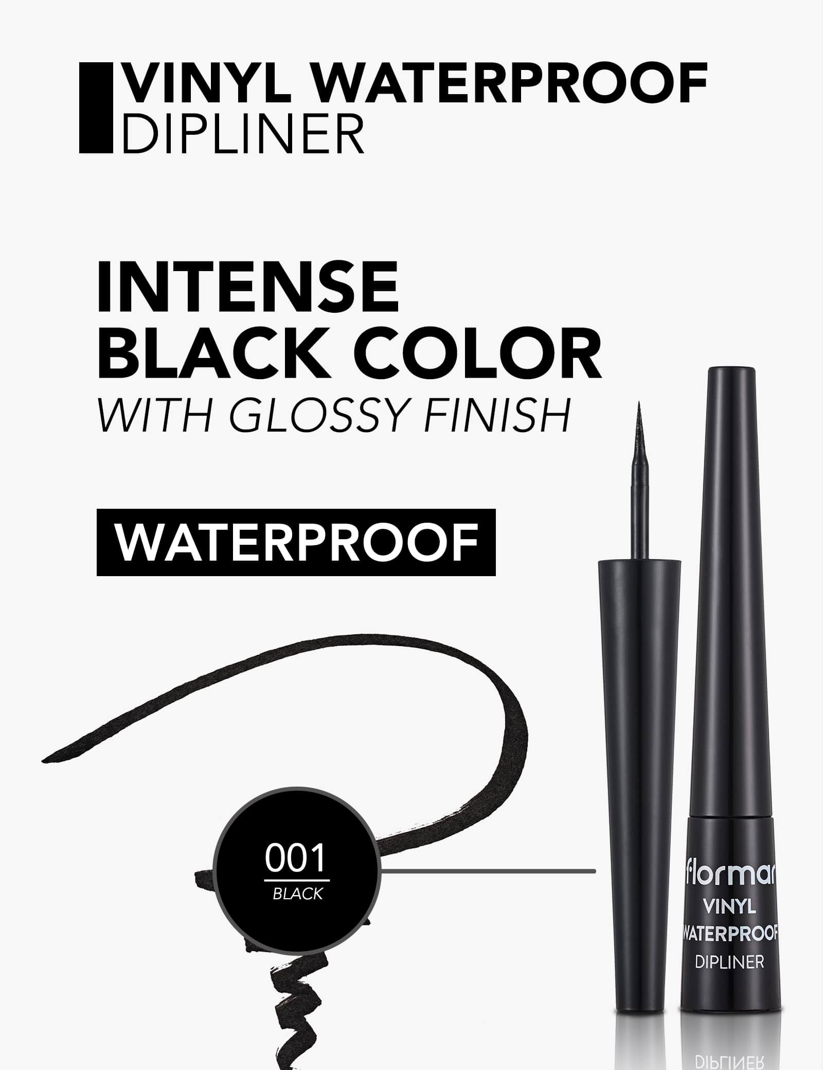 Flormar Vinyl Waterproof Dipliner - Black