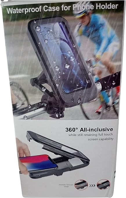 Waterproof motorcycle phone holder