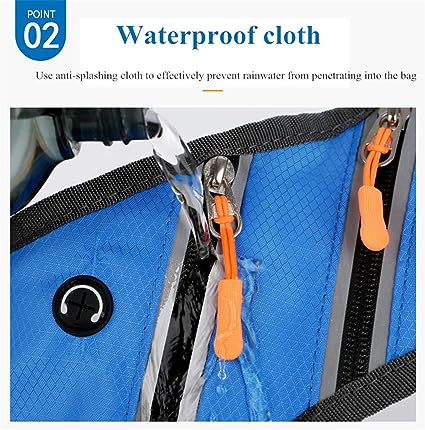 Waterproof Men's Women's Sports, Multifunctional Chest Bag for Water Bottle with Zipper and Pocket