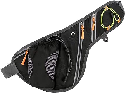 Waterproof Men's Women's Sports, Multifunctional Chest Bag for Water Bottle with Zipper and Pocket