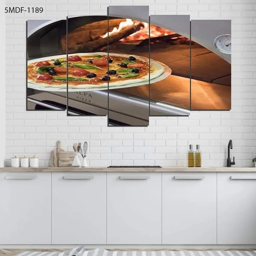 Food Design Printed Wall Art Paintings Set - 120x80 cm