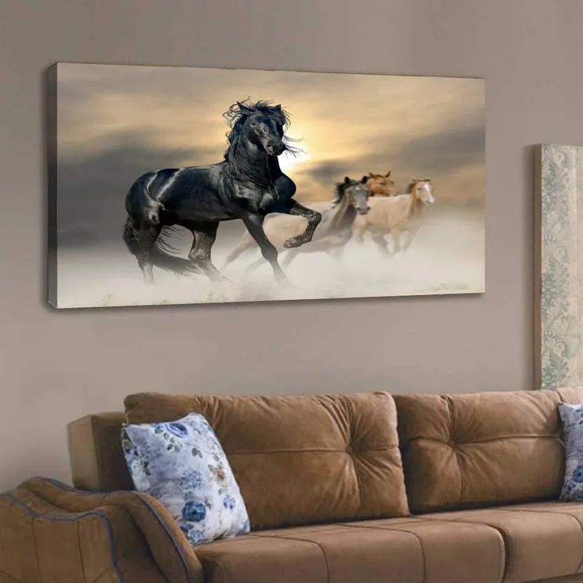Horse Printed Wall Art Painting - 120x60 cm
