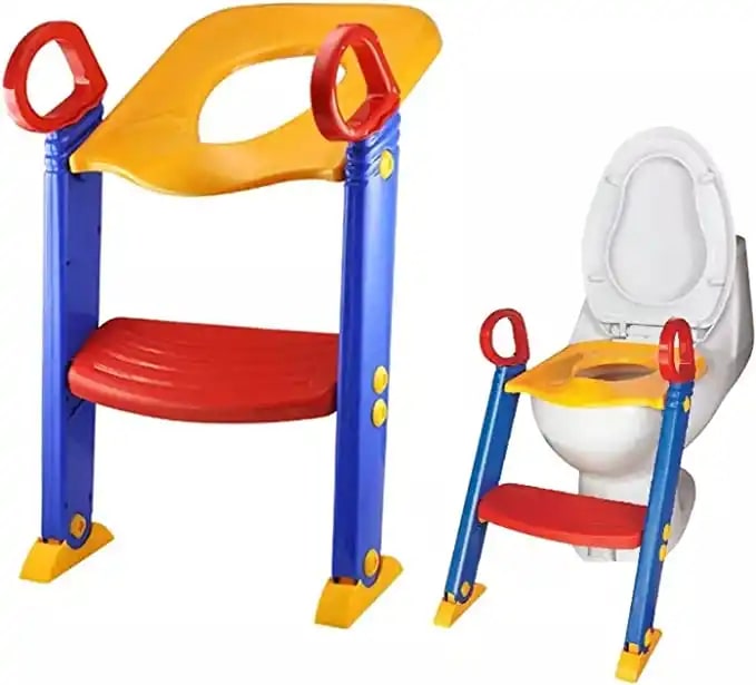 Lightweight Highly Adjustable and Comfortable Toilet Ladder Chair for Kids