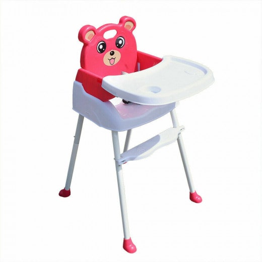 4-in-1 Convertible High Chair - Pink
