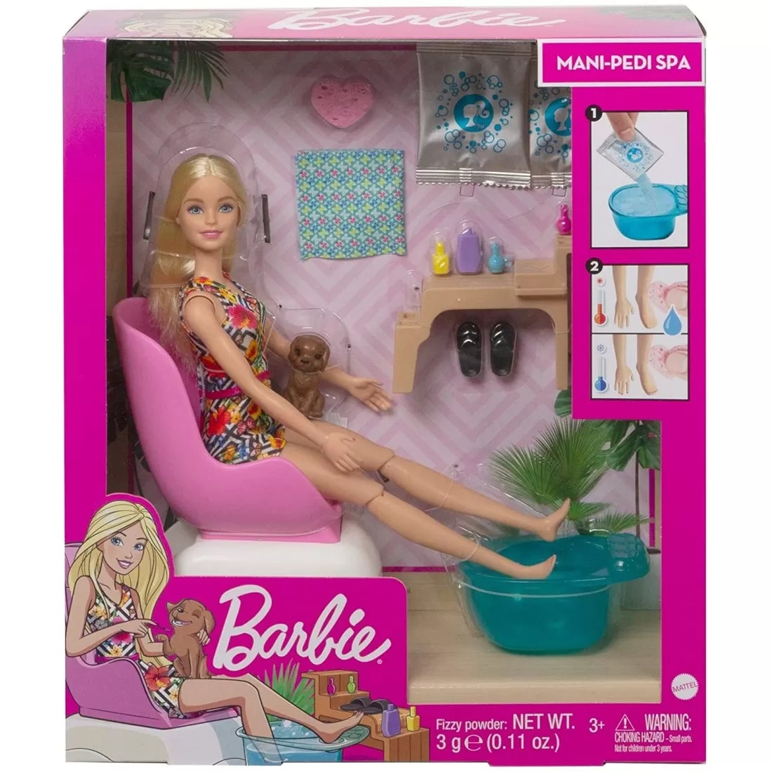 Barbie Fizzy Bath Blonde Doll Playset