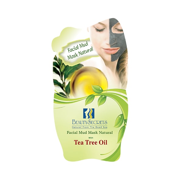 Natural Facial Mud Mask with Tea Tree Oil 35g