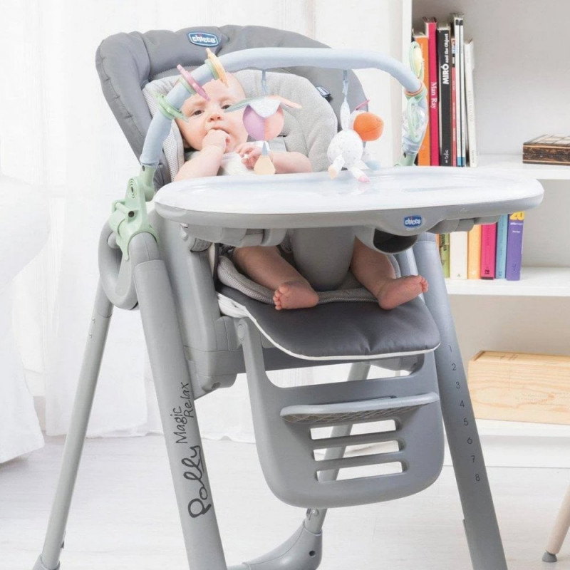 Chicco Polly Magic Relax High Chair for Kids - Grey