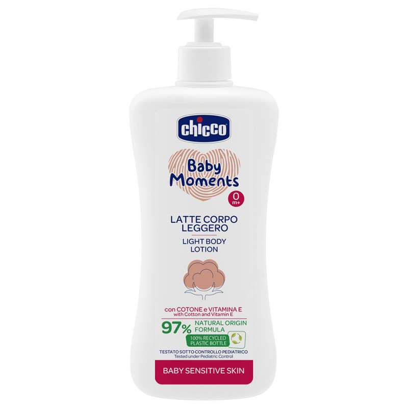 Chicco Baby Moments Lotion For Sensitive Skin, 500 Ml