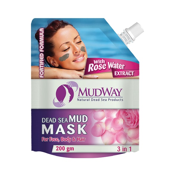 Mud Mask 3 in 1 with Rose Water Extract
