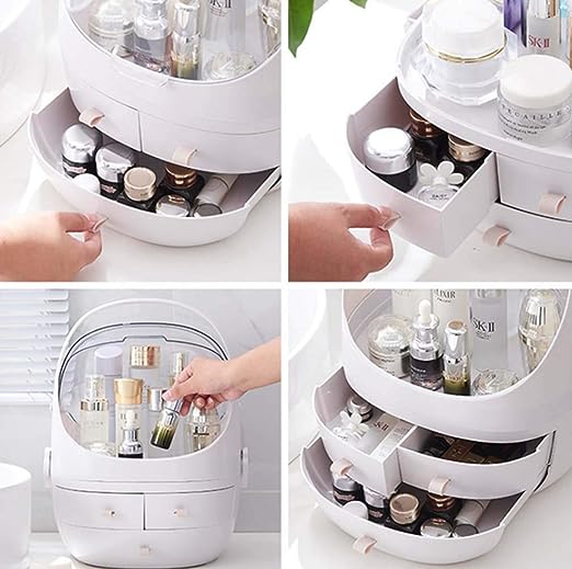 Portable Cosmetics storage box - White
