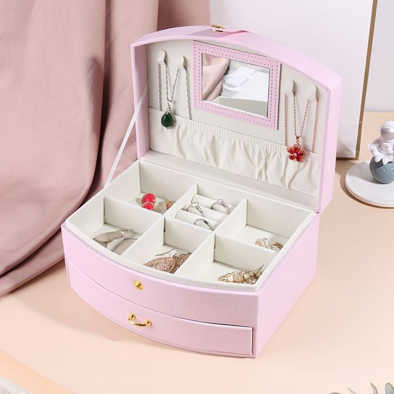 Accessory Case for Jewelry - Pink