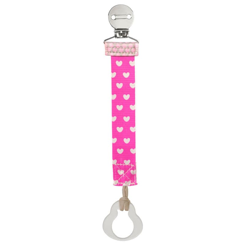 Chicco Fashion Soother Clip Holder - Pink