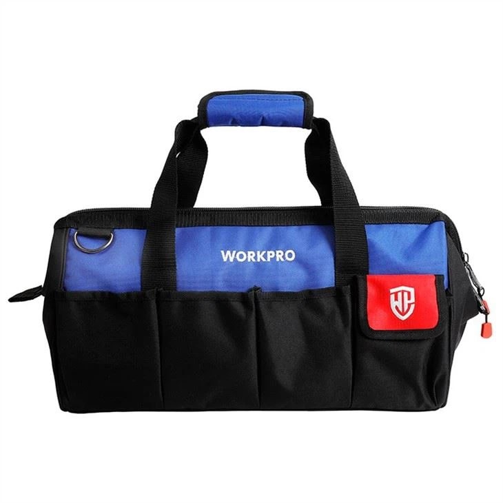 Workpro 400mm(16") Close Top Wide Mouth Storage Bag With Water Proof Molded Base