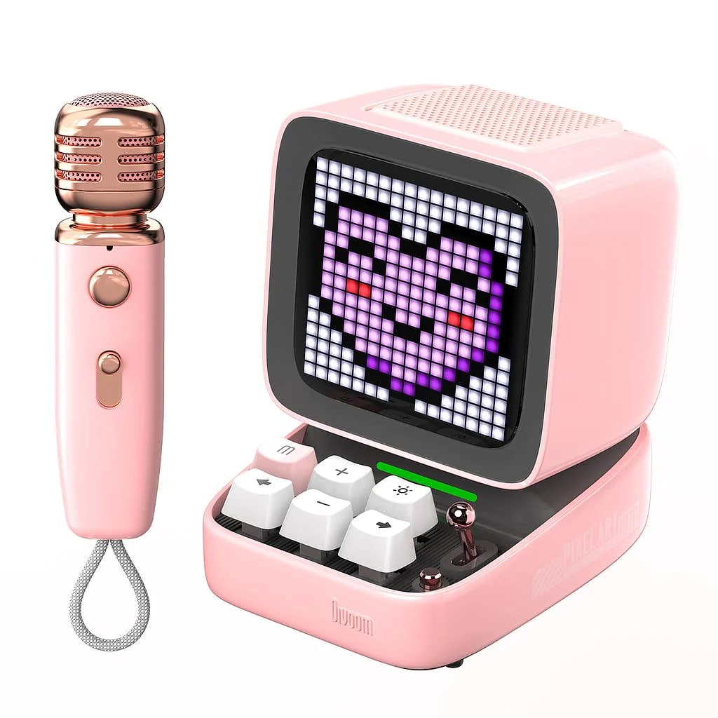 Ditoo Mic - Retro Pixel Art Game Bluetooth Speaker Microphone Karaoke Function