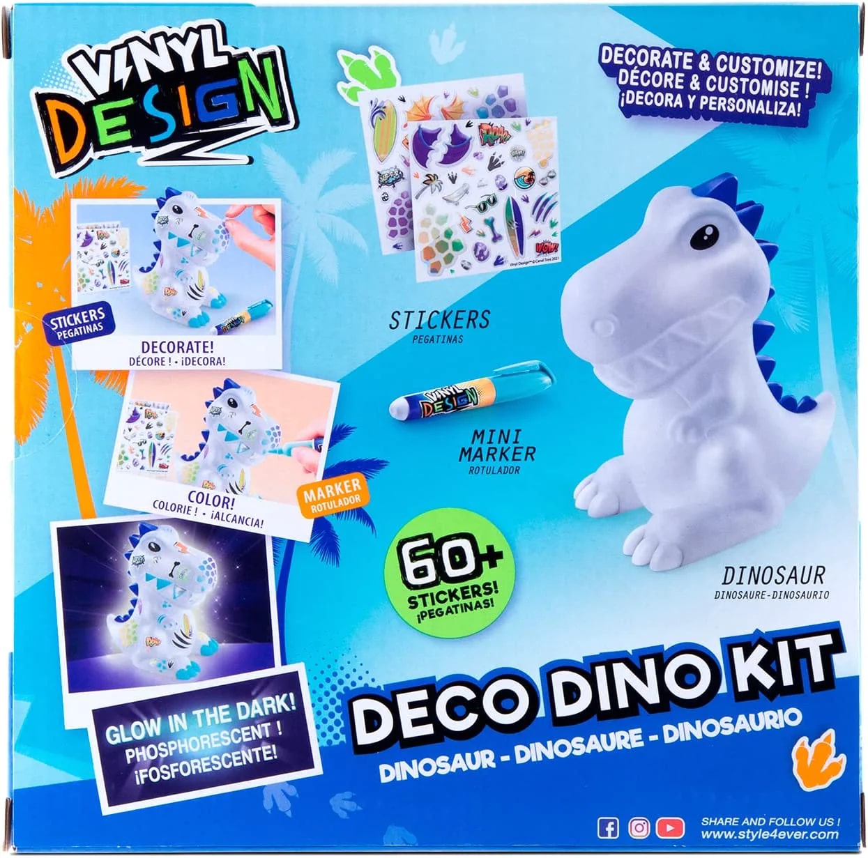 Style 4 Ever Vinyl Design Deco Dino DIY Kit