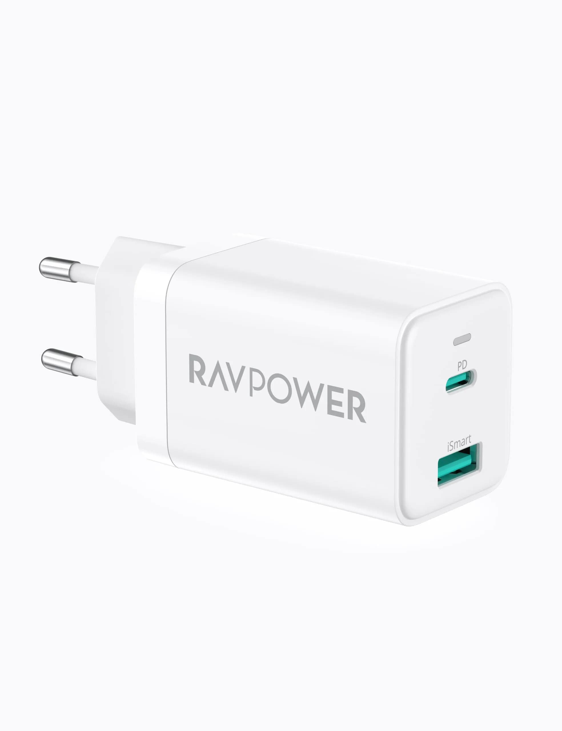 RAVPower RP-PC171 PD 45W 2-Port Wall Charger - white