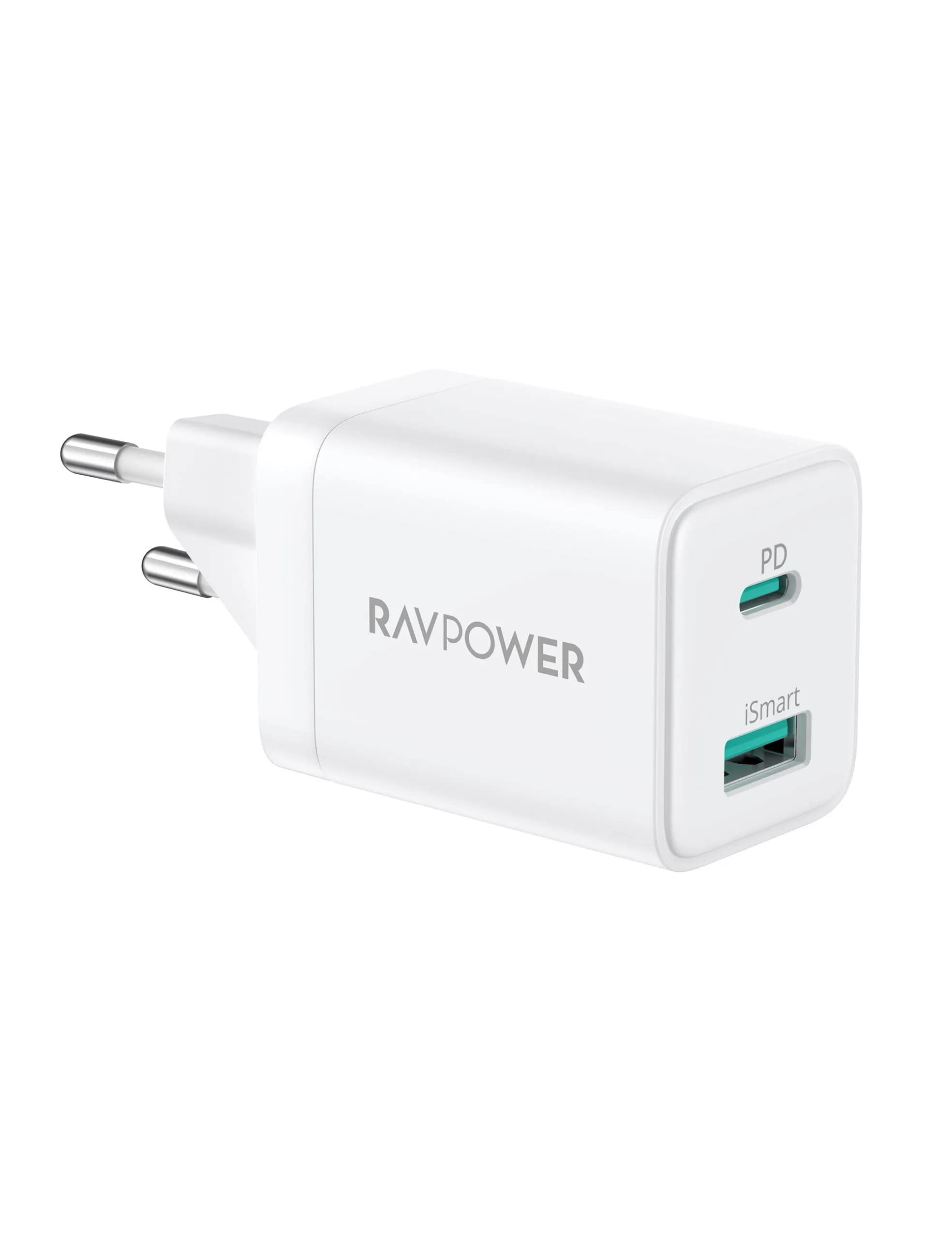 Ravpower RP-PC168 PD Pioneer 20W 2-Port Wall Charger - white