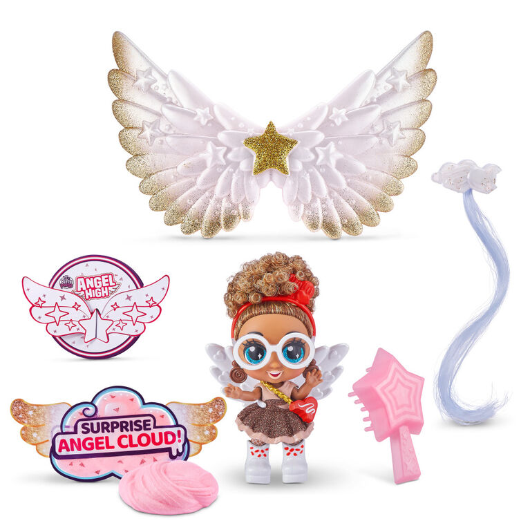 Zuru Itty Bitty Prettys Angel High Cosmo Collectible Doll with 10 Surprise