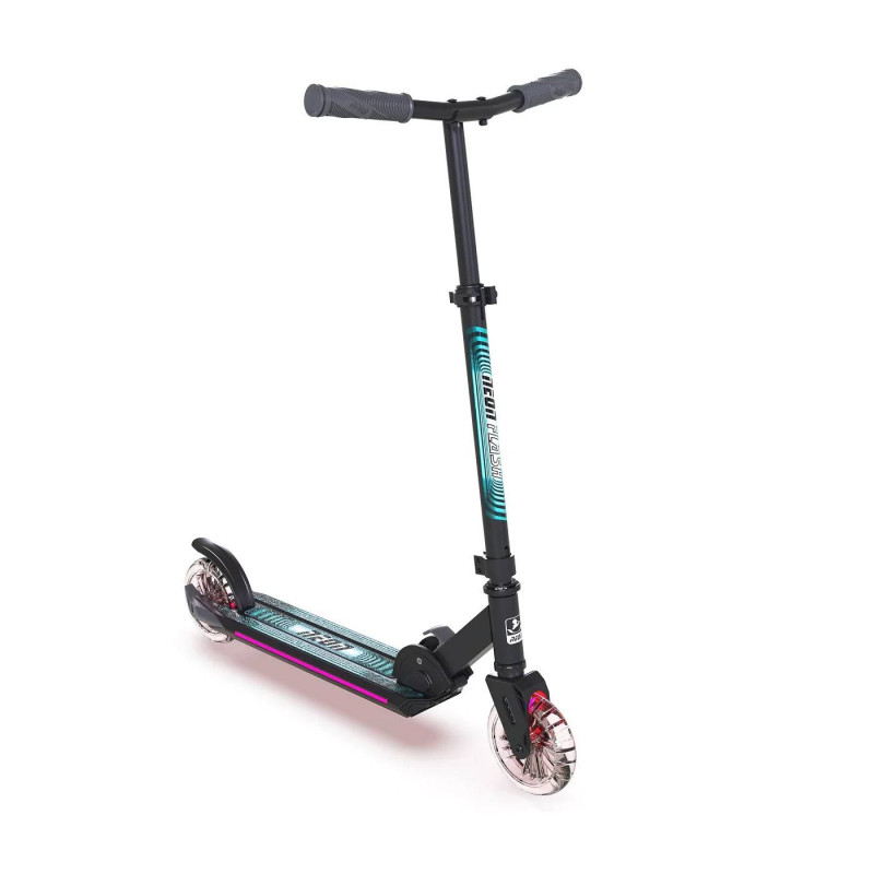 Yvolution Scooter, 2 Wheels, Neon Ghost Black And Pink Color