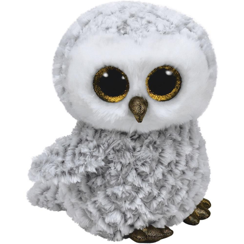 Ty Beanie Boos Owl Owlette White Medium 9 IN