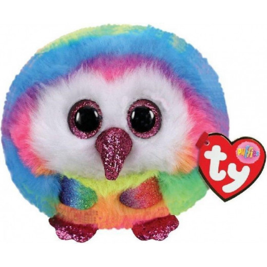 Ty Owen Owl Puffies Peluche, Multicolore, 7 cm,