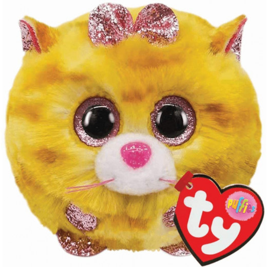 TY Tabitha Cat Puffies Plush Toy, Multicoloured, 7cm