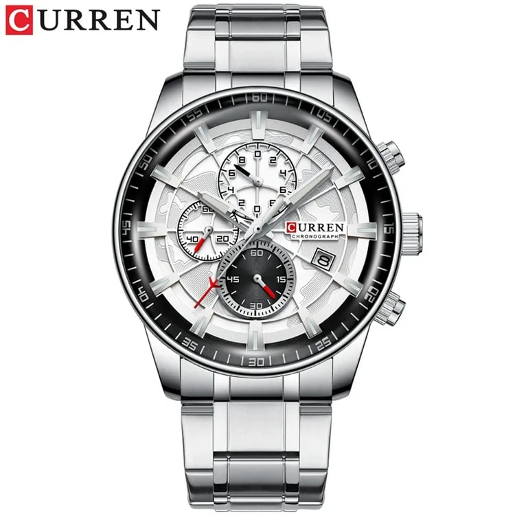 Curren Stainless Steel Watch for Men (47 mm Dial)