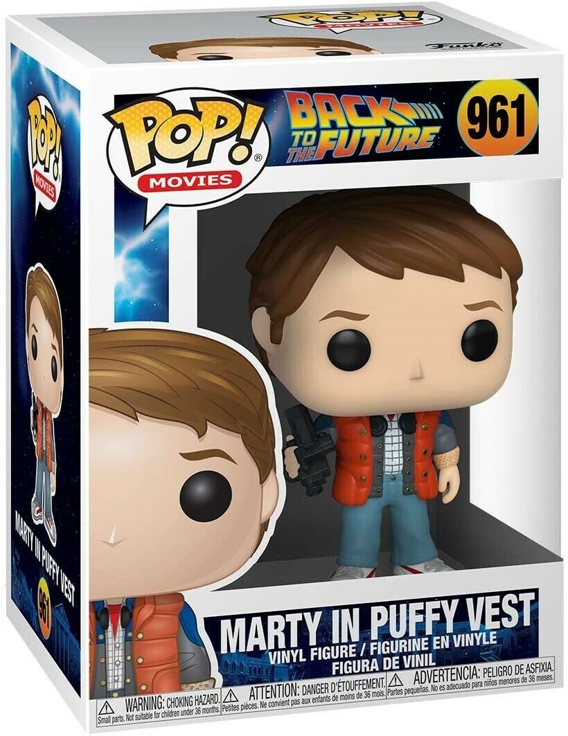 Funko - POP Movies: Back To The Future - Marty in Puffy Vest Brand New In Box