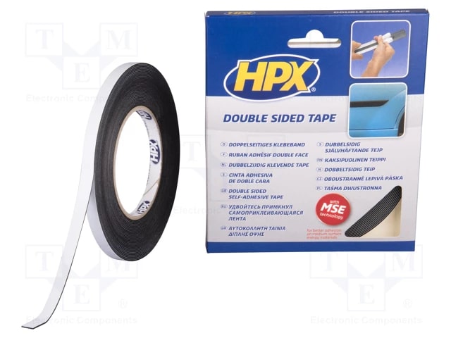 double sided tape -black 9 mm x 10 m