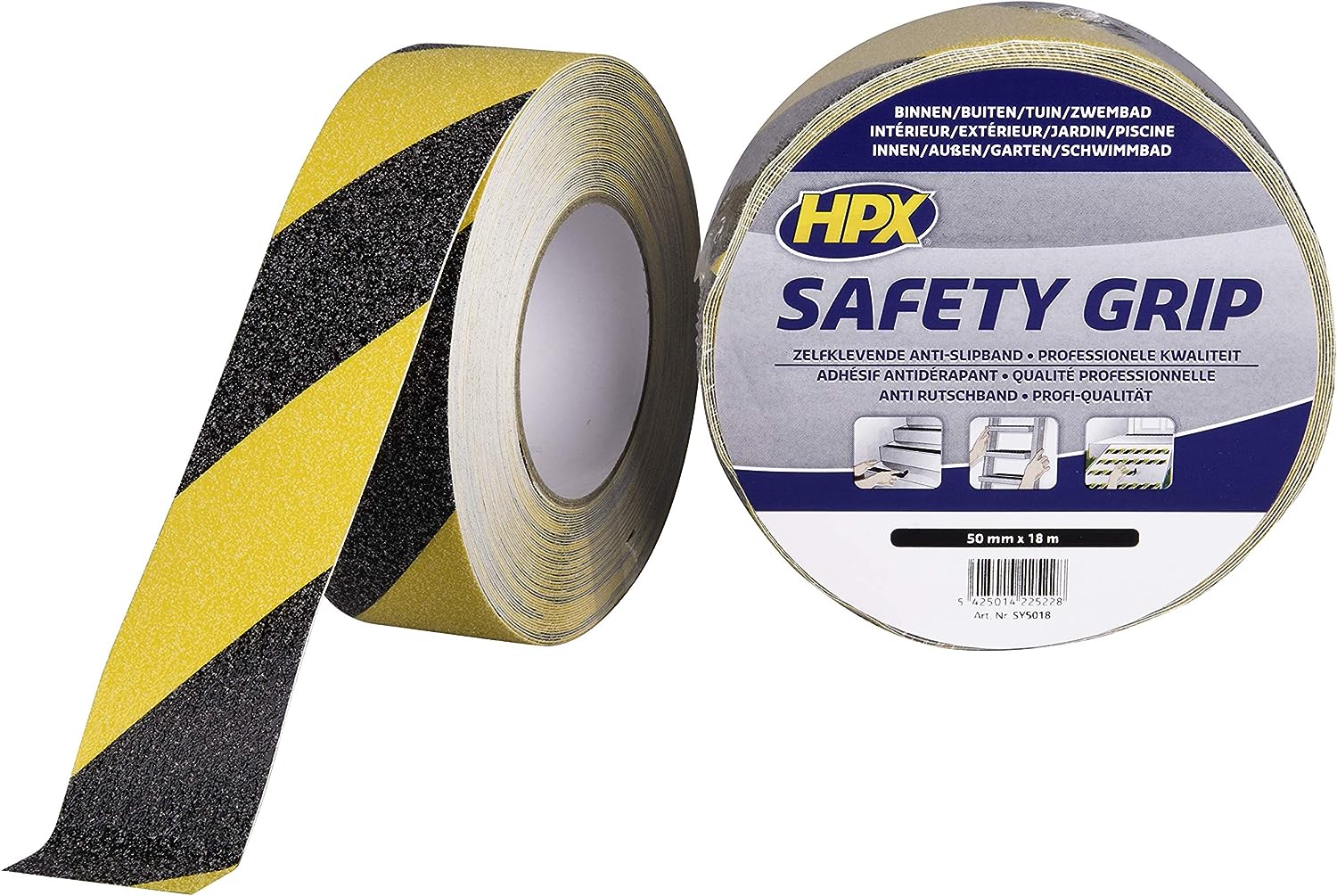 Safety Grip - black / yellow 25 mm x 18m