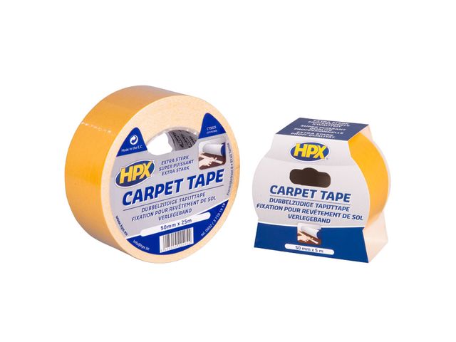 Double sided carpet tape - white 50mm x 5m