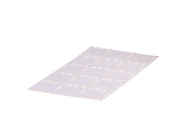 Double sided removable pads 15 pc -25mm *25mm clear