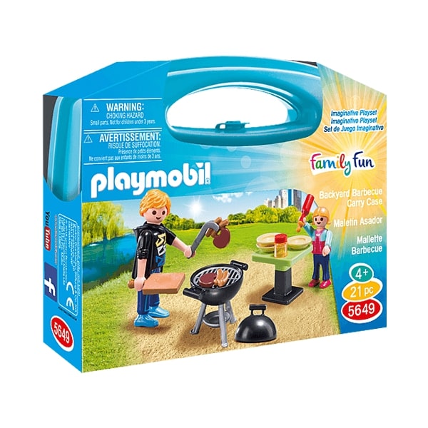 Playmobil Backyard Barbecue Carry Case Set 21Pcs