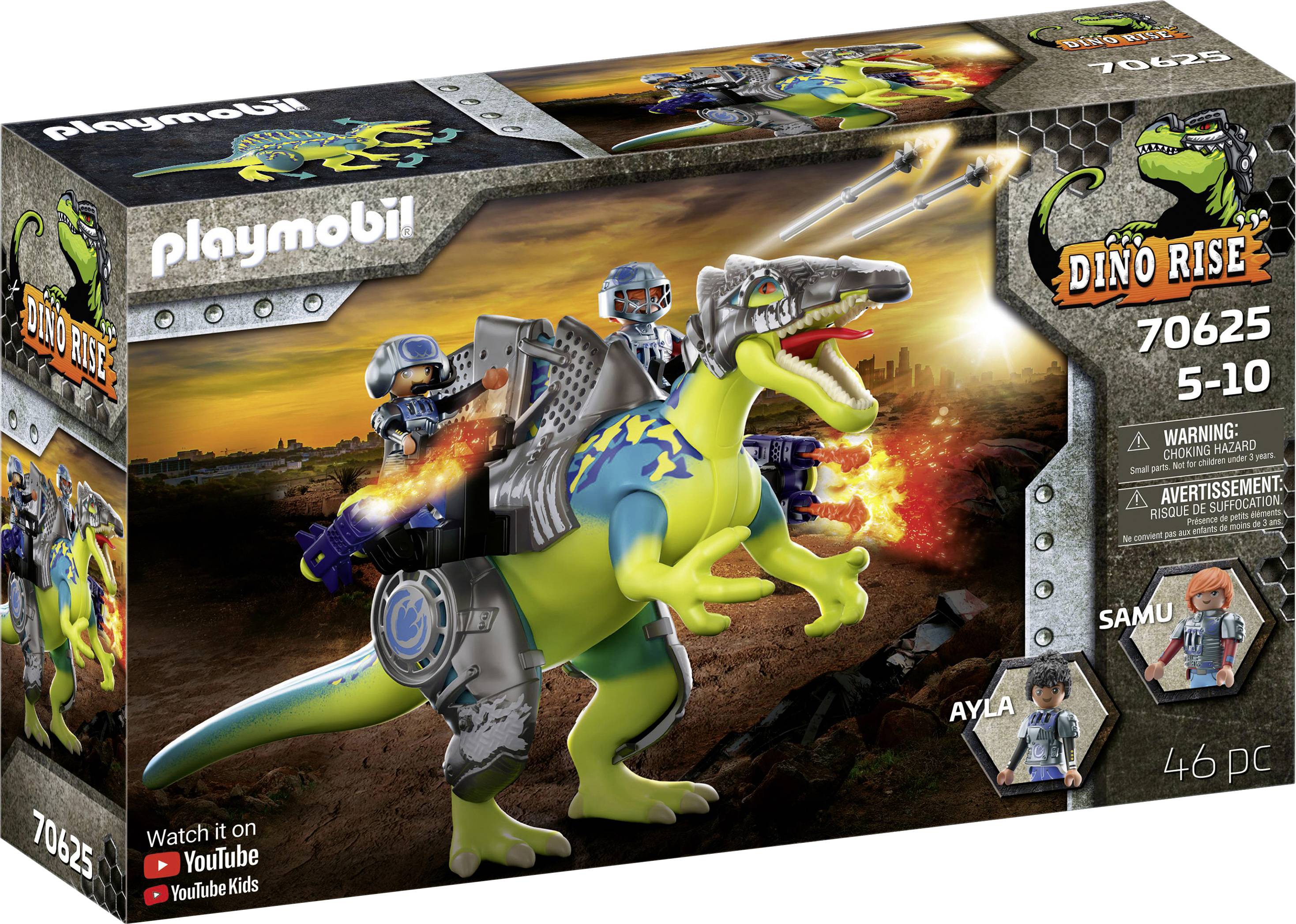 Playmobil Dino Rise Spinosaurus, Double Defense Power