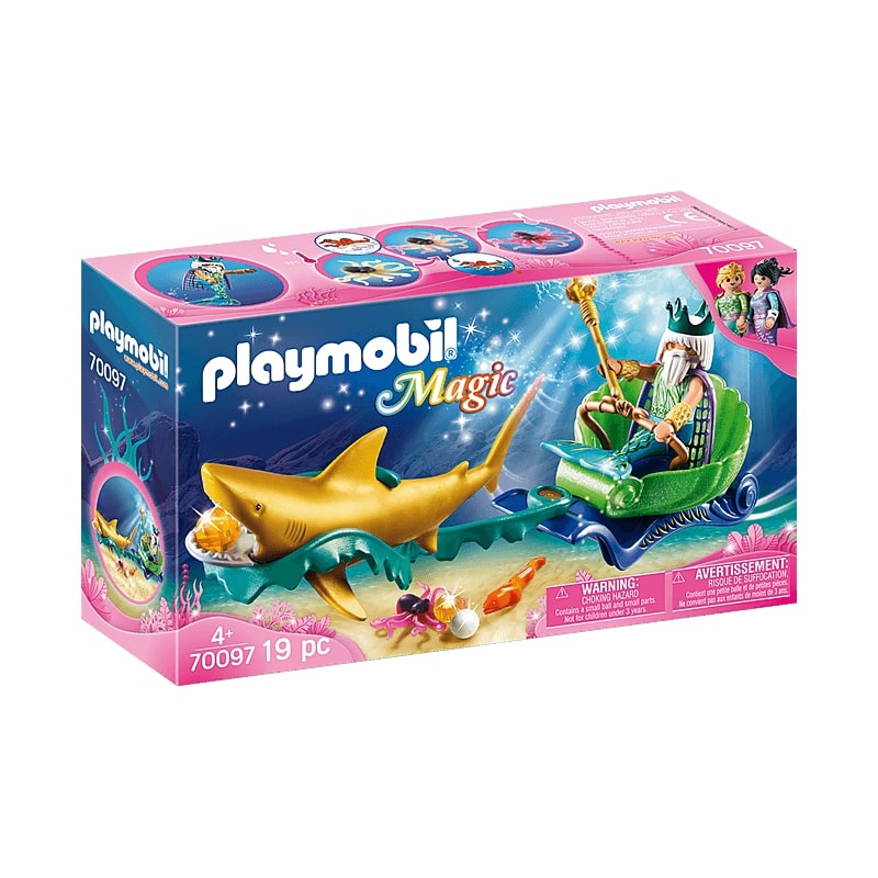 Playmobil Sea King With Shark Carriage 19Pcs