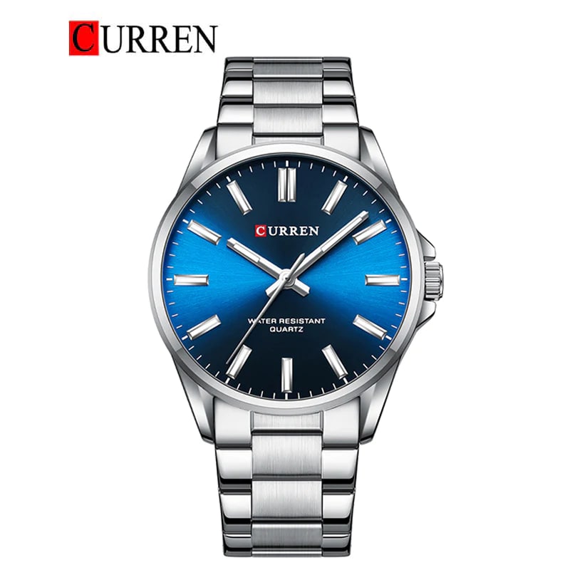 CURREN Original Brand Stainless Steel Wrist Watch For men With Brand -9090