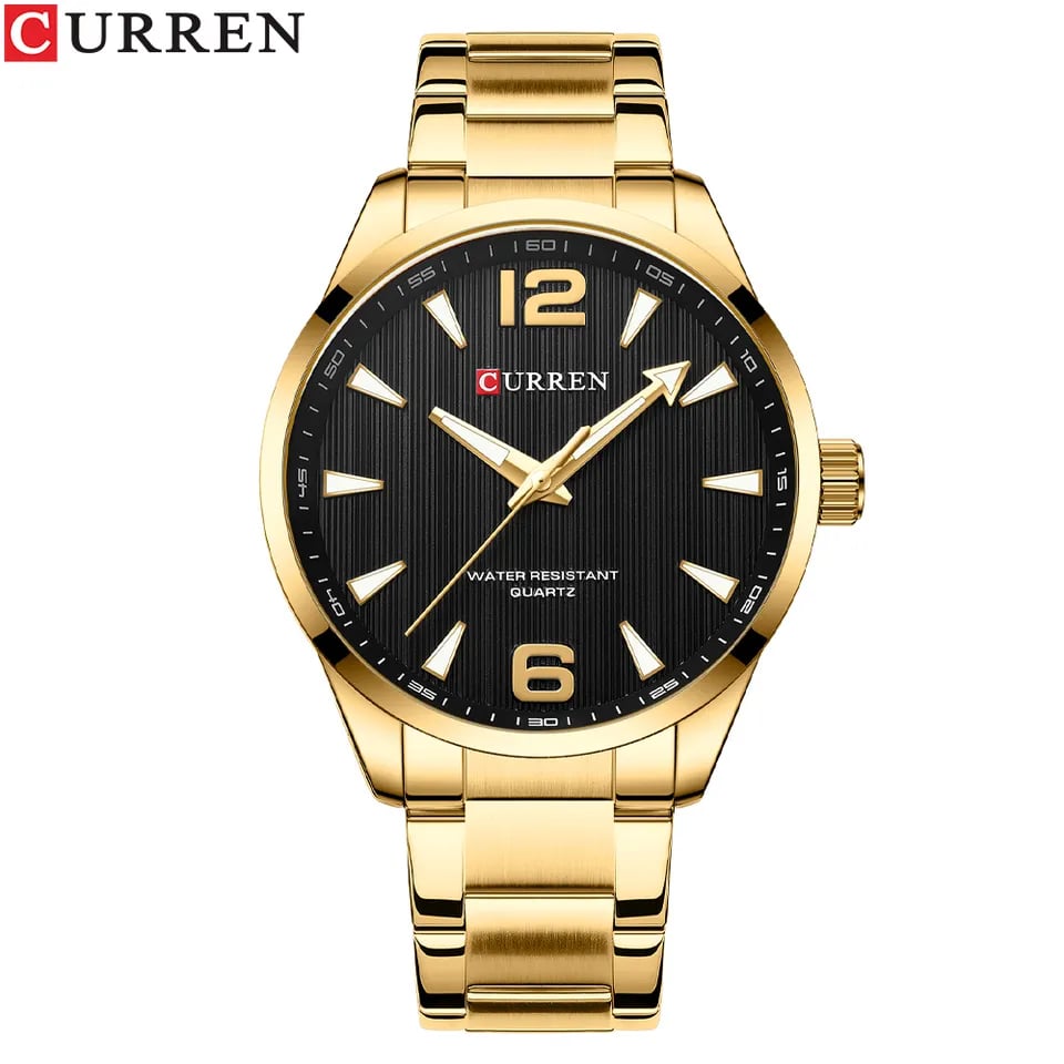 CURREN Original Brand Stainless Steel Wrist Watch For men With Brand curren -8434