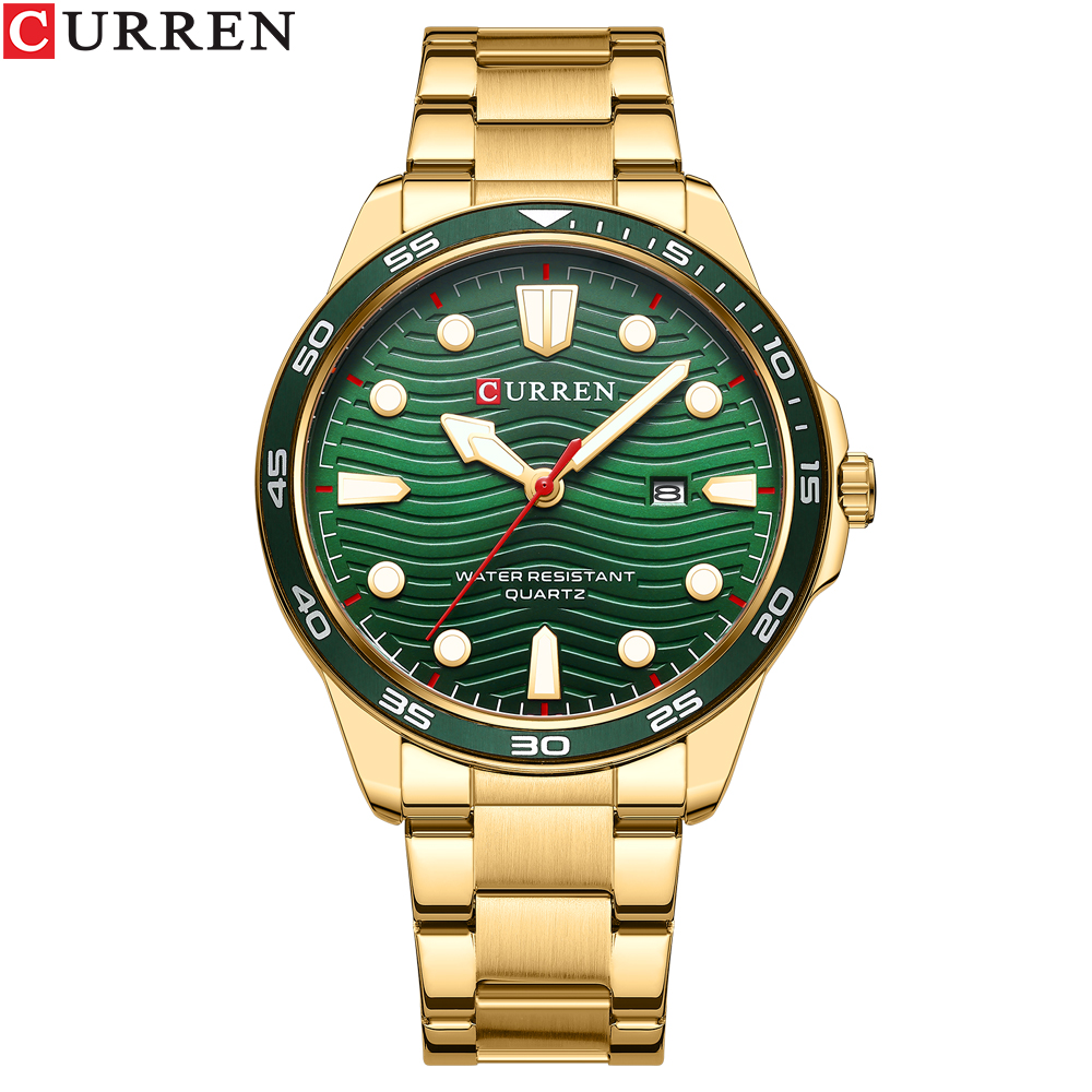 CURREN Original Brand Stainless Steel Band Wrist Watch For Men With Brand -8426